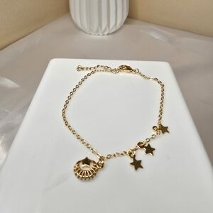 🏷NEW 18K Gold-plated Women Charm Bracelet